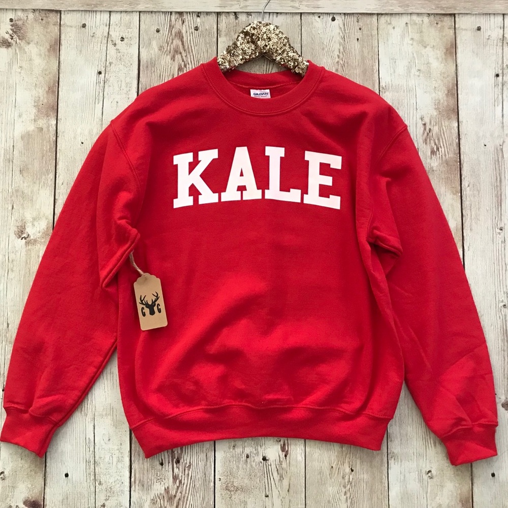 Kale Sweatshirt Crewneck Sweater Shirt Top Gift